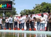 Polres Jombang dan Pemkab Bersinergi Dukung Ketahanan Pangan, Tebar Benih 10 ribu Ikan Nila