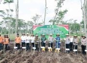 Dukung Program Nasional Swasembada Pangan, Polres Jombang Gelar Penanaman Jagung Serentak