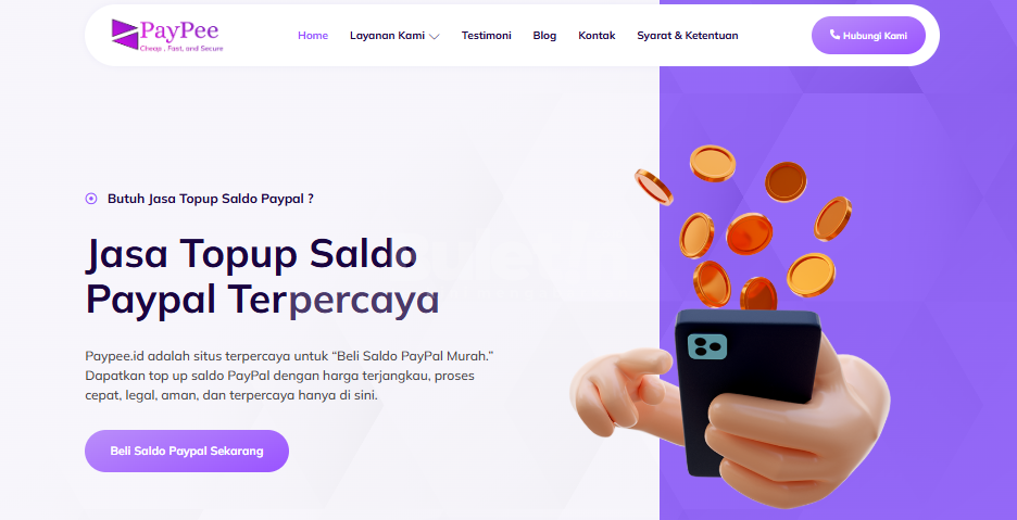 Jasa Top Up PayPal Terpercaya, Paypee.id Solusinya