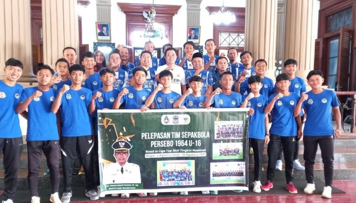 Bupati Bondowoso Lepas Tim Sepak Bola U-16 Persebo 1964 ke Bogor Ikuti Liga Top Skor Nasional