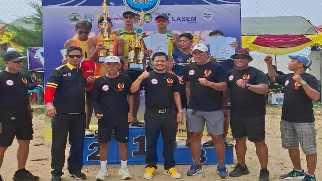 Kudus dan Wonogiri Dominasi Kejuaraan Bola Voli Pantai PRAPORPROV 2025 di Dasun Rembang