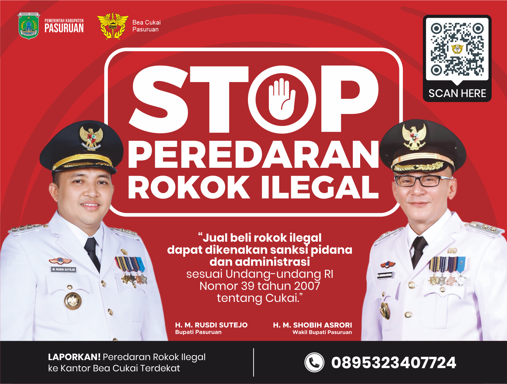 Iklan Gempur Rokok Ilegal Kabupaten Pasuruan