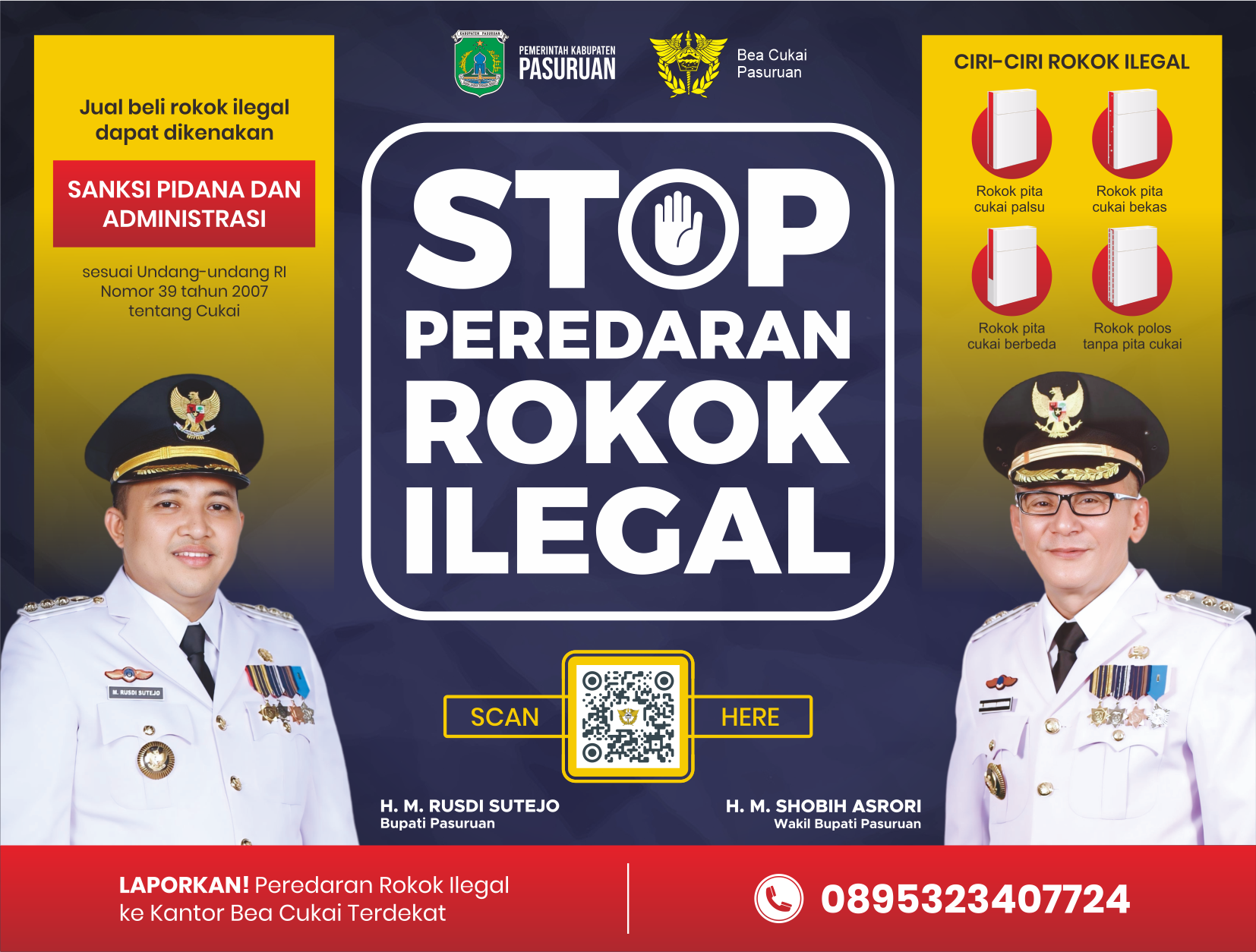 Iklan Gempur Rokok Ilegal Kabupaten Pasuruan