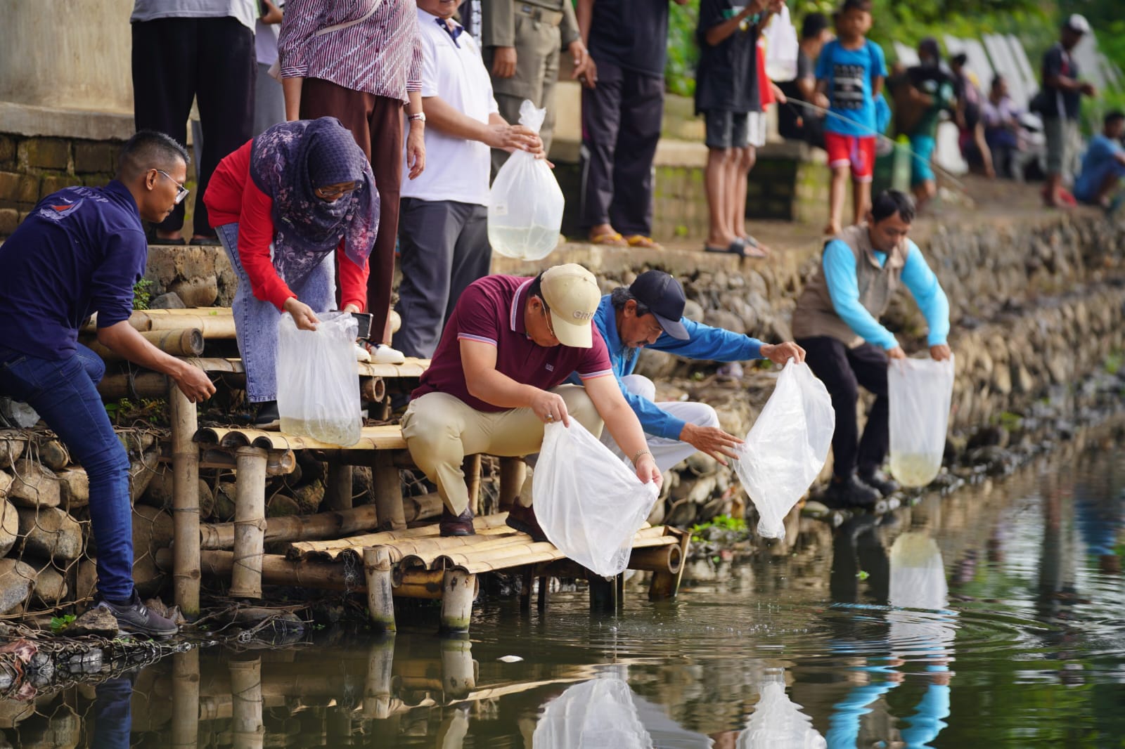 Ribuan Bibit Ikan Ditebar, Wali Kota Probolinggo : Jaga Lingkungan, Rawat Ekosistem, Ekonomi Tumbuh