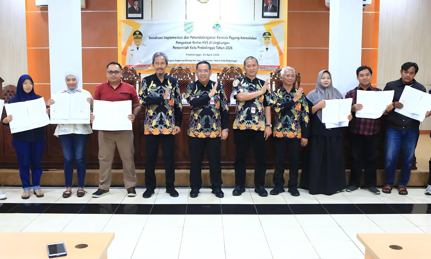 Penuhi Rekomendasi KPK-LKPP, Pemkot Probolinggo Teken Kontrak Konsolidasi Pengadaan