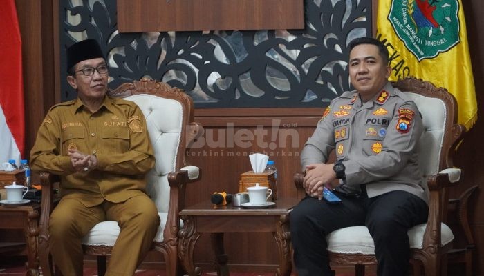 Kapolres Baru AKBP Wahyu Temui Bupati Pamekasan