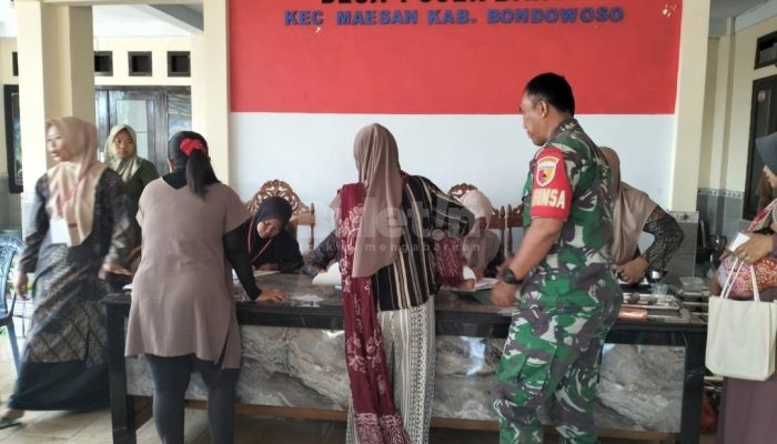 Tak Hanya Soal Keamanan, Babinsa Maesan Bondowoso Aktif Dampingi Pelayanan Posyandu