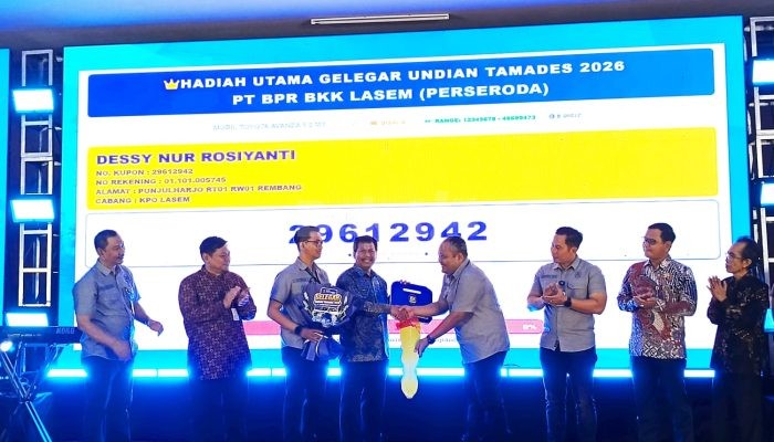 ‎Gelegar Undian Tamades 2026 BPR BKK Lasem, Bupati Rembang Undi Hadiah Utama Toyota Avanza
